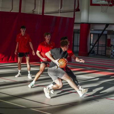 Carthage students playing intramural sports.